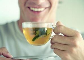 Eating ginger tea for potency