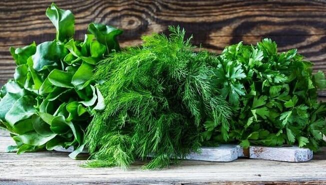 Greens, useful for men