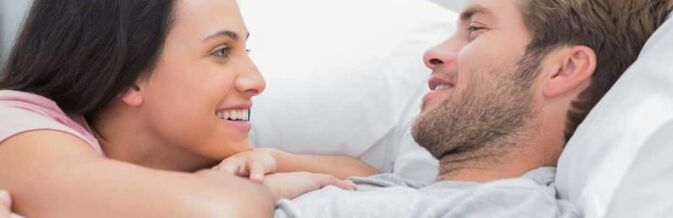 A sexually active man with a woman