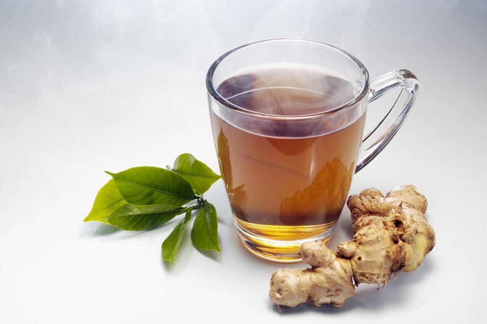 Medicinal drink with ginger